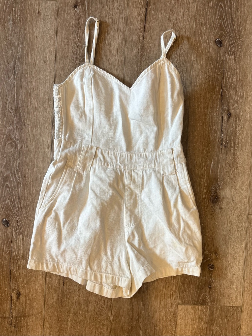Show Me Your Mumu White Smocked Romper S